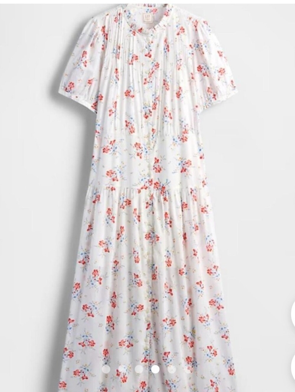 GAP X DOEN Floral MULTI  Midi Dress Short Sleeves WOMEN SIZE M NWOT - Picture 4 of 14